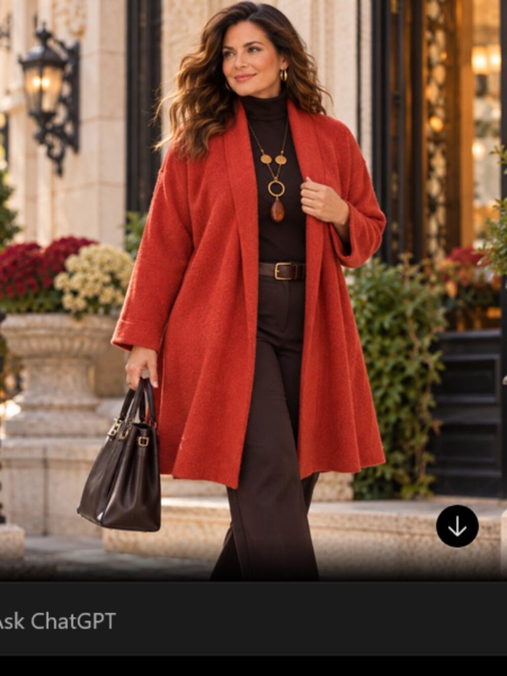 Jones & Co 3X Rust Red Long Open Front Cardigan Coatigan